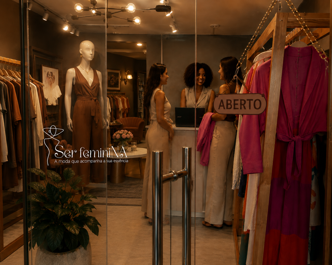 Fachada da boutique Ser feminiNA na Várzea, Recife