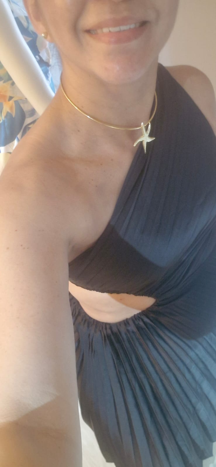 Vestido Black Flower